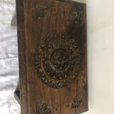 Old small hand-carved bench