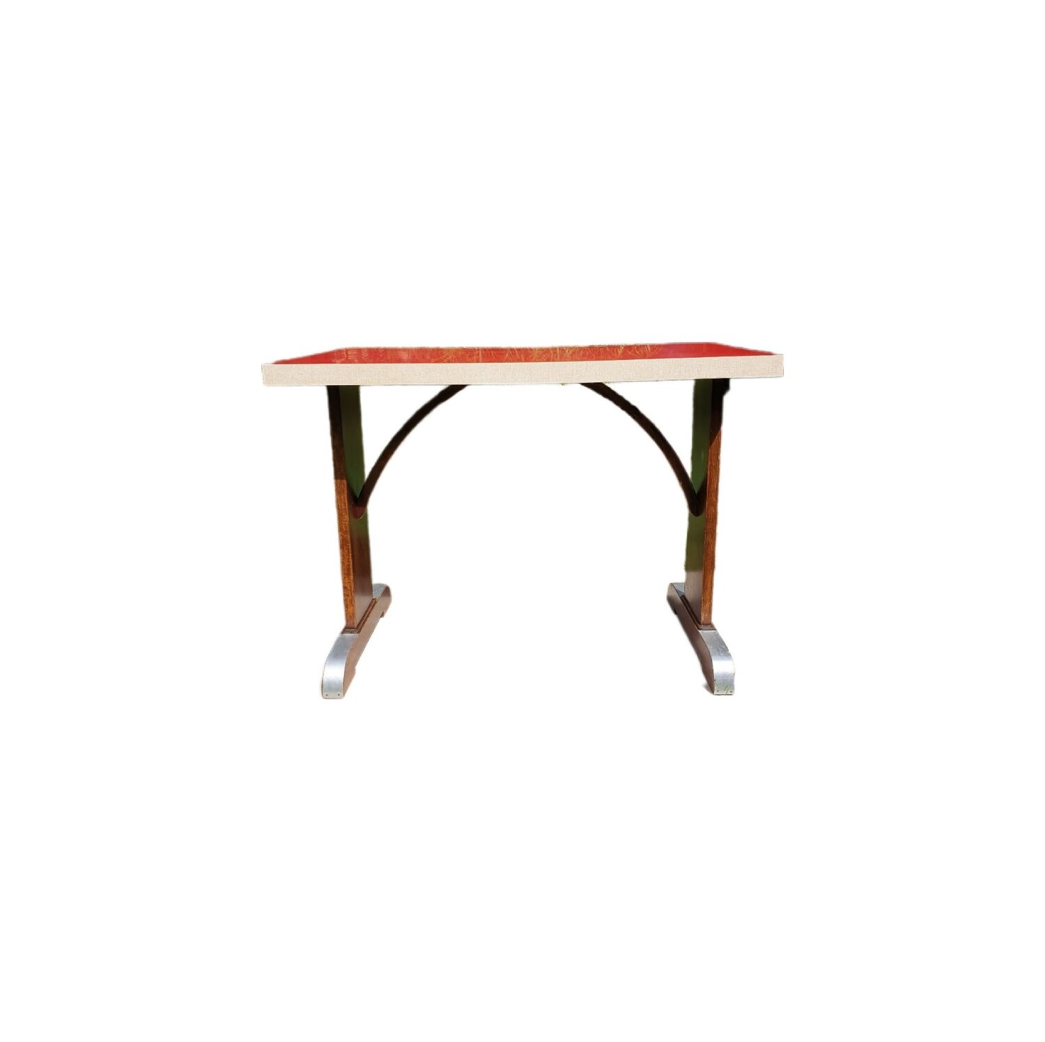 30s/40s bistro table in red formica