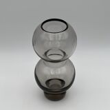 Murano glass 70s vase - mid century modern decor - vintage fume glass made in italy