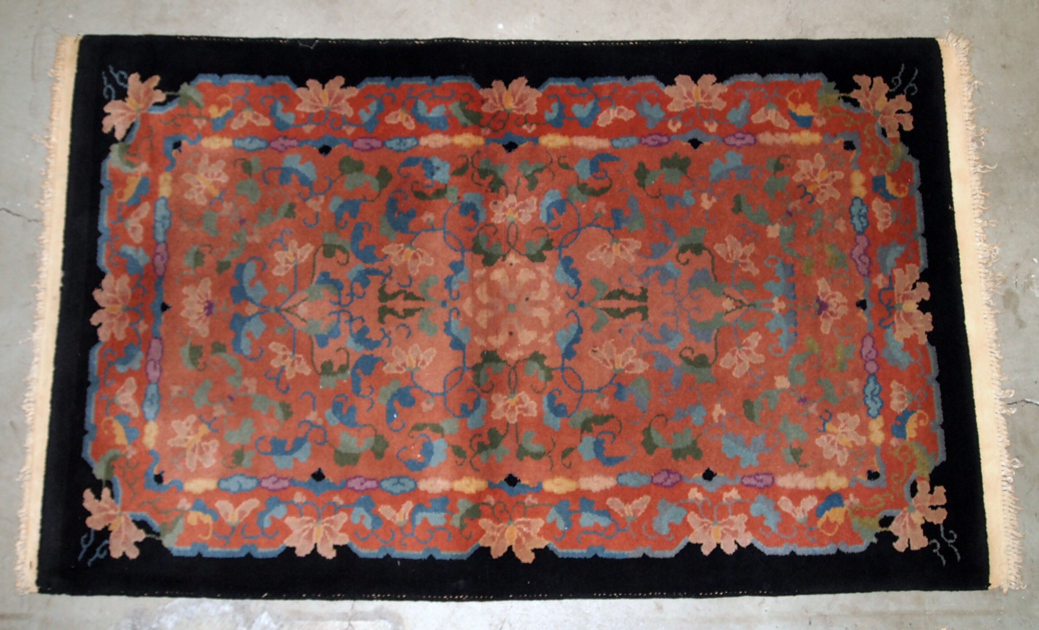 Former carpet chinese handmade 89 x 150cm, 1920