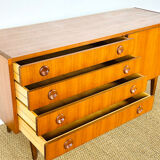 1960s minimalist Scandinavian teak sideboard