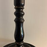 Pair of blackened wooden lampposts Napoleon III