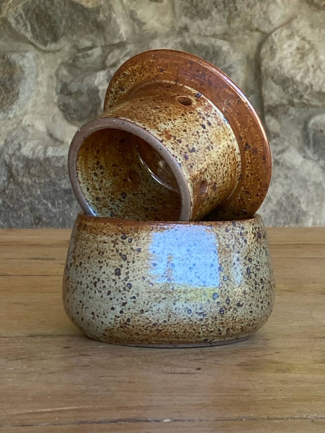 Beurrier à eau grès artisanal