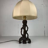Brutalist organic mushroom table lamp, Dutch 1960s