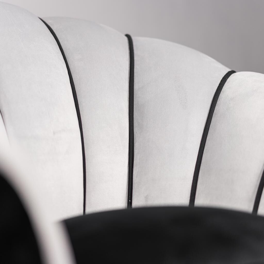 Fauteuil en velours gris 50