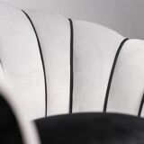 Armchair in gray velvet 50