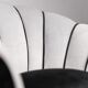 Fauteuil en velours gris 50