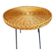 Metal and rattan coffee table