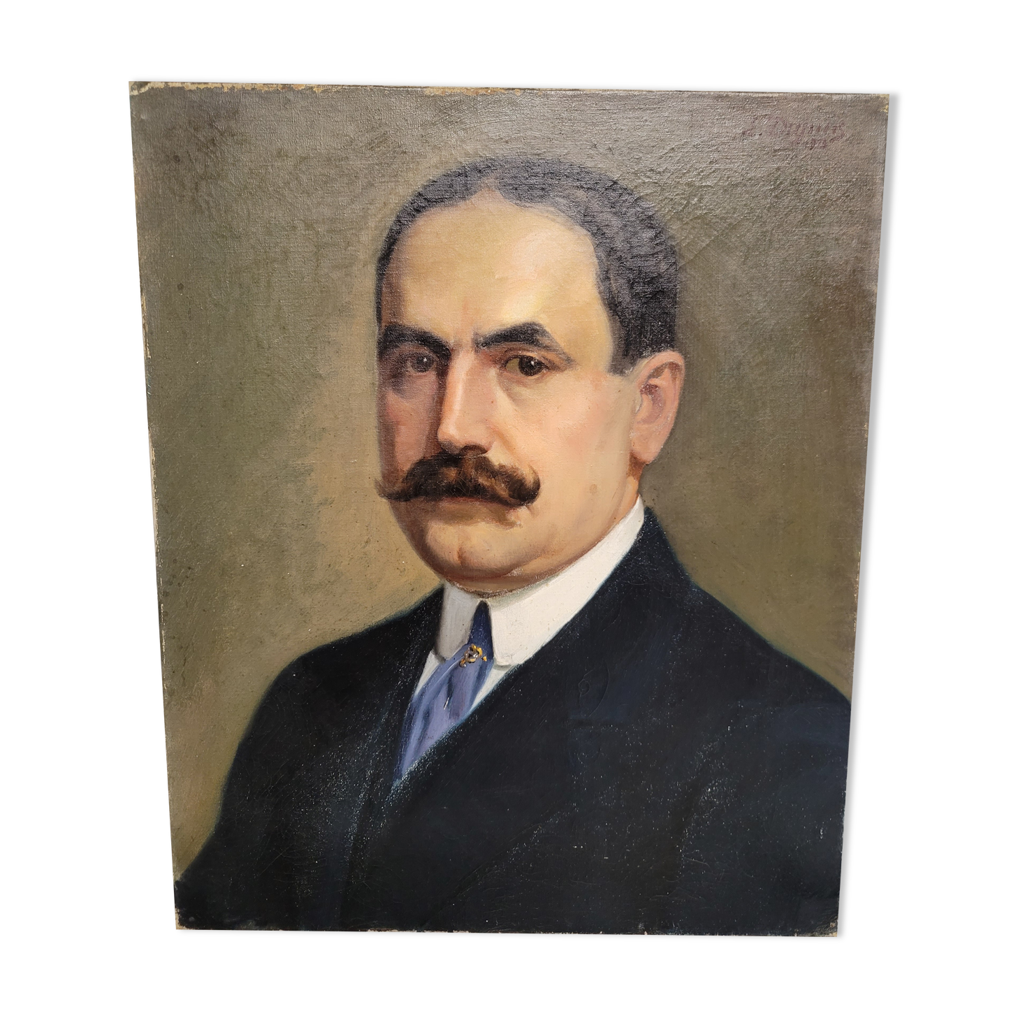 Portrait man oil on canvas