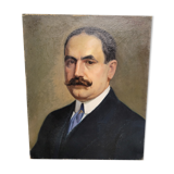 Portrait man oil on canvas