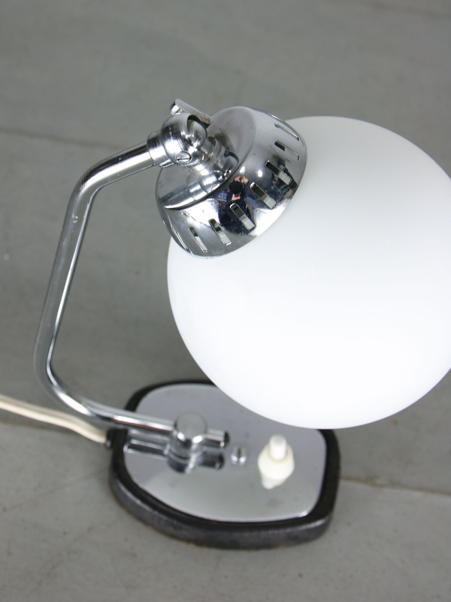 Vintage Italian Chrome Bedside/Table Lamps, set of 2