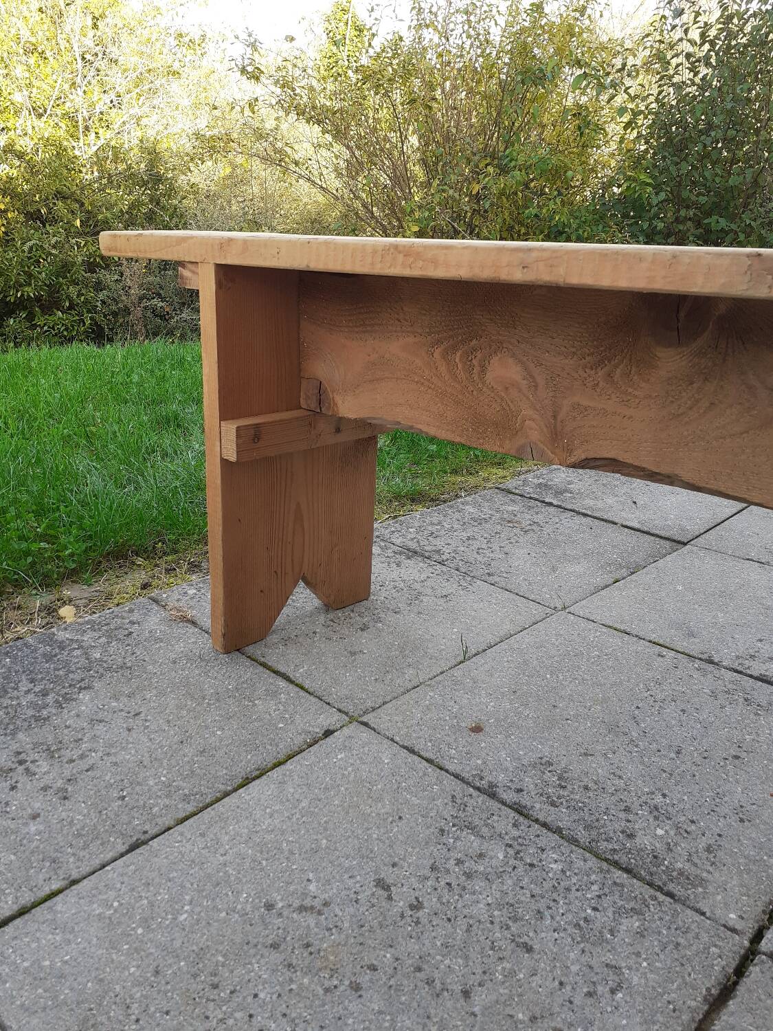 Wooden bench