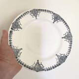 Flat ironstone plates bft 19th century