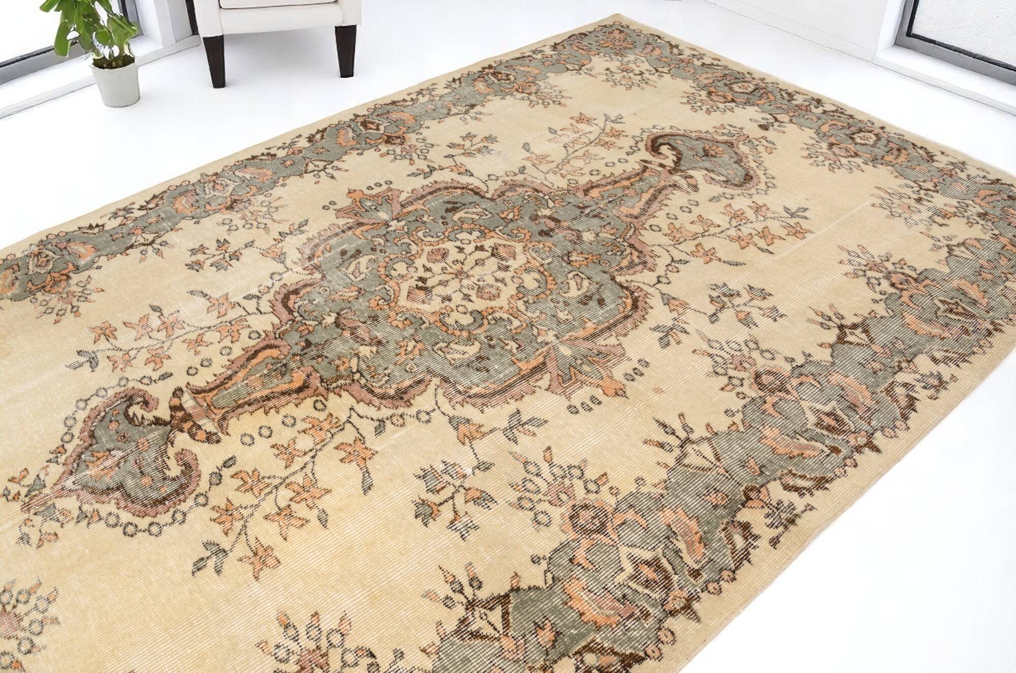 Floral Turkish Handmade Carpet sku-2041