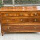 Commode noyer marqueterie brillant époque XVIII ème