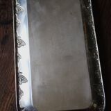 Rectangular metal serving tray with two handles Raisins