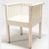 Early 20th Century Painted Wooden Armchair, Central Europe, c. 1915–1930