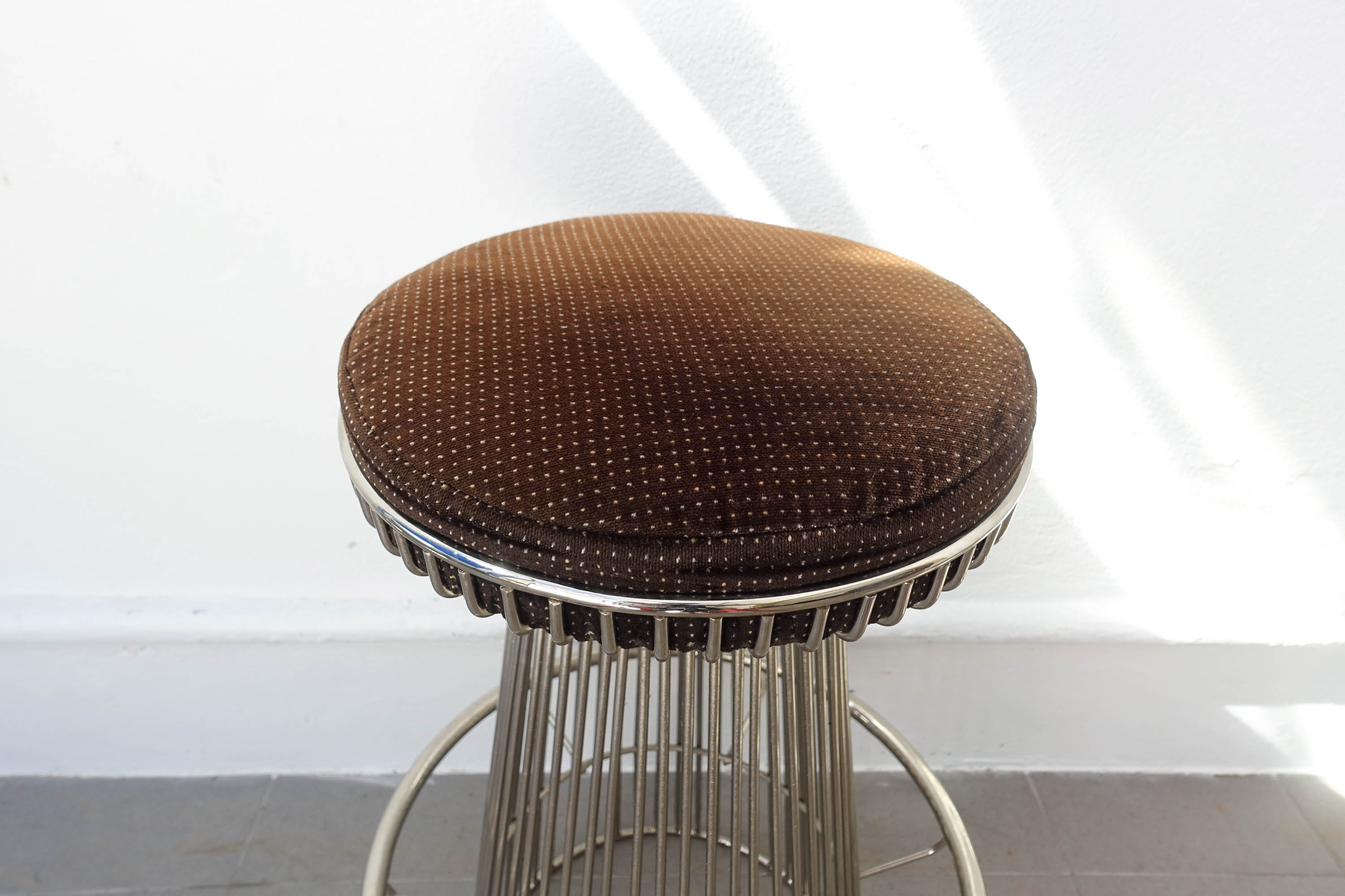 Vintage wire-frame bar stool