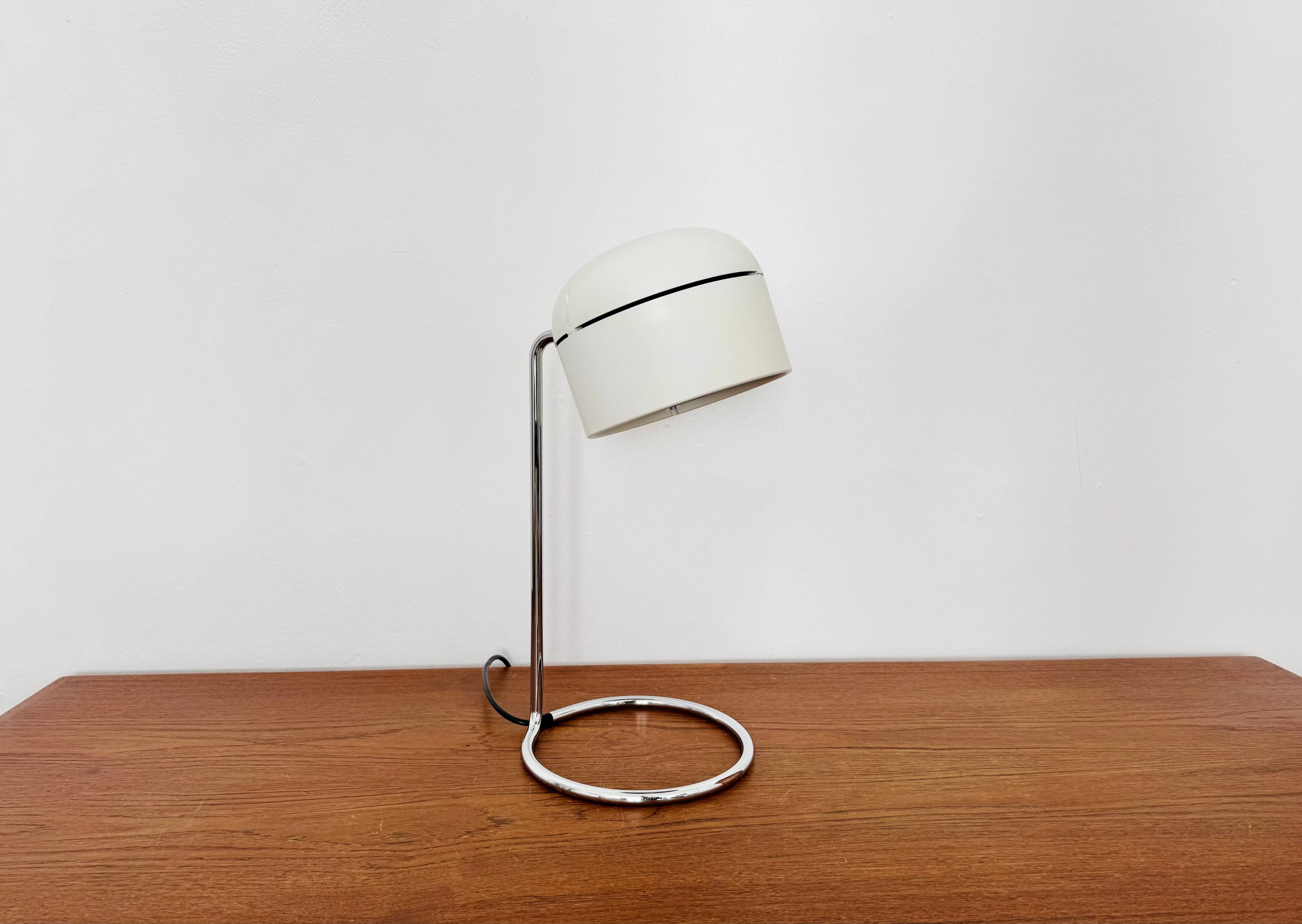 1 of 2 Adjustable Space Age Spot Table Lamps by Arnold Berges for Staff