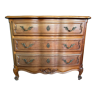 Curved walnut chest of drawers style XVIII