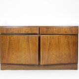 Pair Of Rosewood Omann Jun Sideboards With Teak Interior