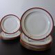 Set of porcelain plates from Chastagner et Cie in good condition.
