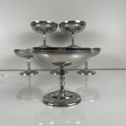 Set of 6 metal ice cream bowls, 1970 - Model A