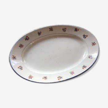 Ancient dish, oval porcelain.
