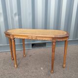 Banquette de piano 6 pieds cannee ancienne style louis xvi vintage