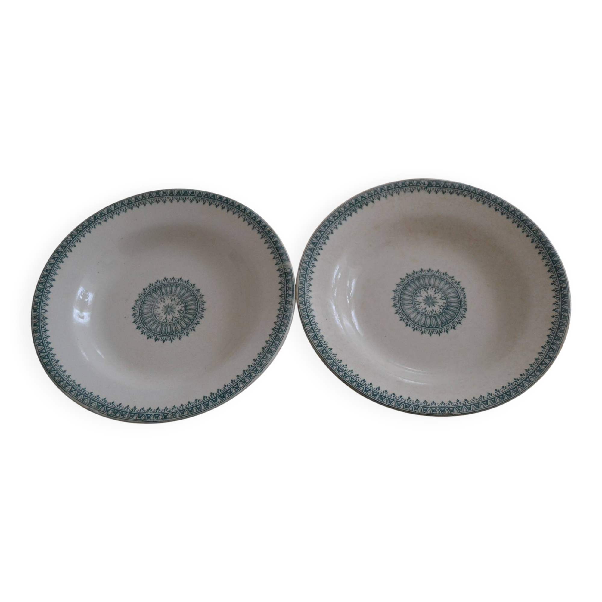 Ironstone plates, English pattern