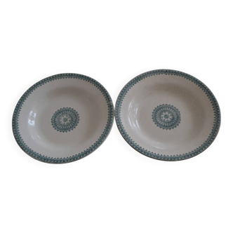 Ironstone plates, English pattern