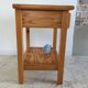 Table de chevet vintage en pin massif