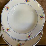 Service flat plates and hollow Gien model Nice.