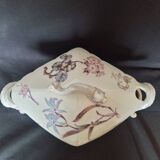 Antique porcelain tureen "Vieux Paris", 19th century, with shaped handles