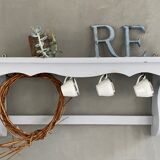 Old patinated wooden shelf