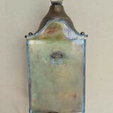 Lantern brass wall lamp