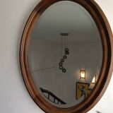 Miroir ancien ovale biseauté