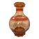 Art Deco, round smoked glass carafe with red edging circa 1930