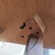 Table d'appoint vintage à double plateau style scandinave