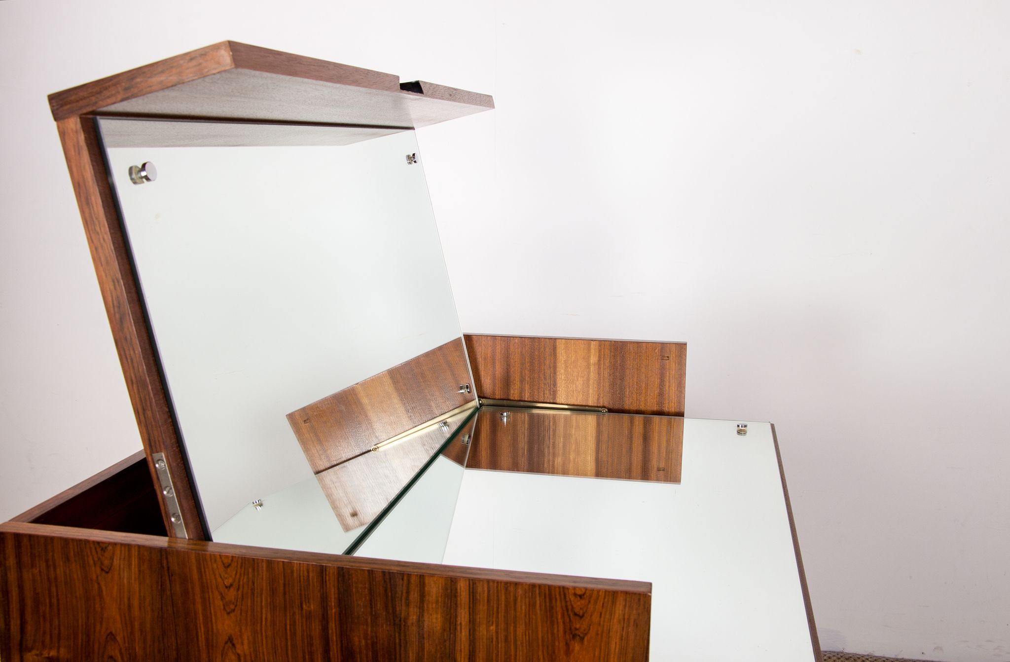 Rosewood chest of drawers designed by Paul Geoffroy published by Roche Bobois.