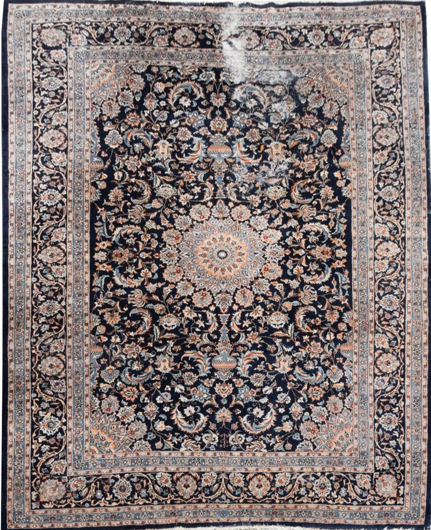 Oriental carpet kashmar iran in wool: 3.55 x 2.50 metres - circa: 1970 - "galerie sardje"