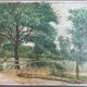 Painting old painting 1946 Lamy Vacances Haute Garonne
