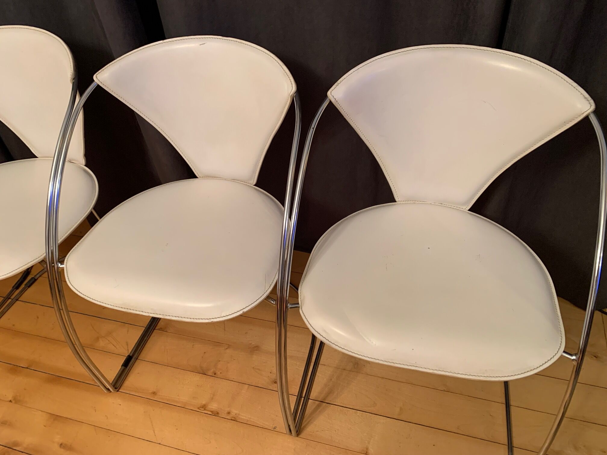 Set of four Linda chairs, Arrben, Italy, 1980s