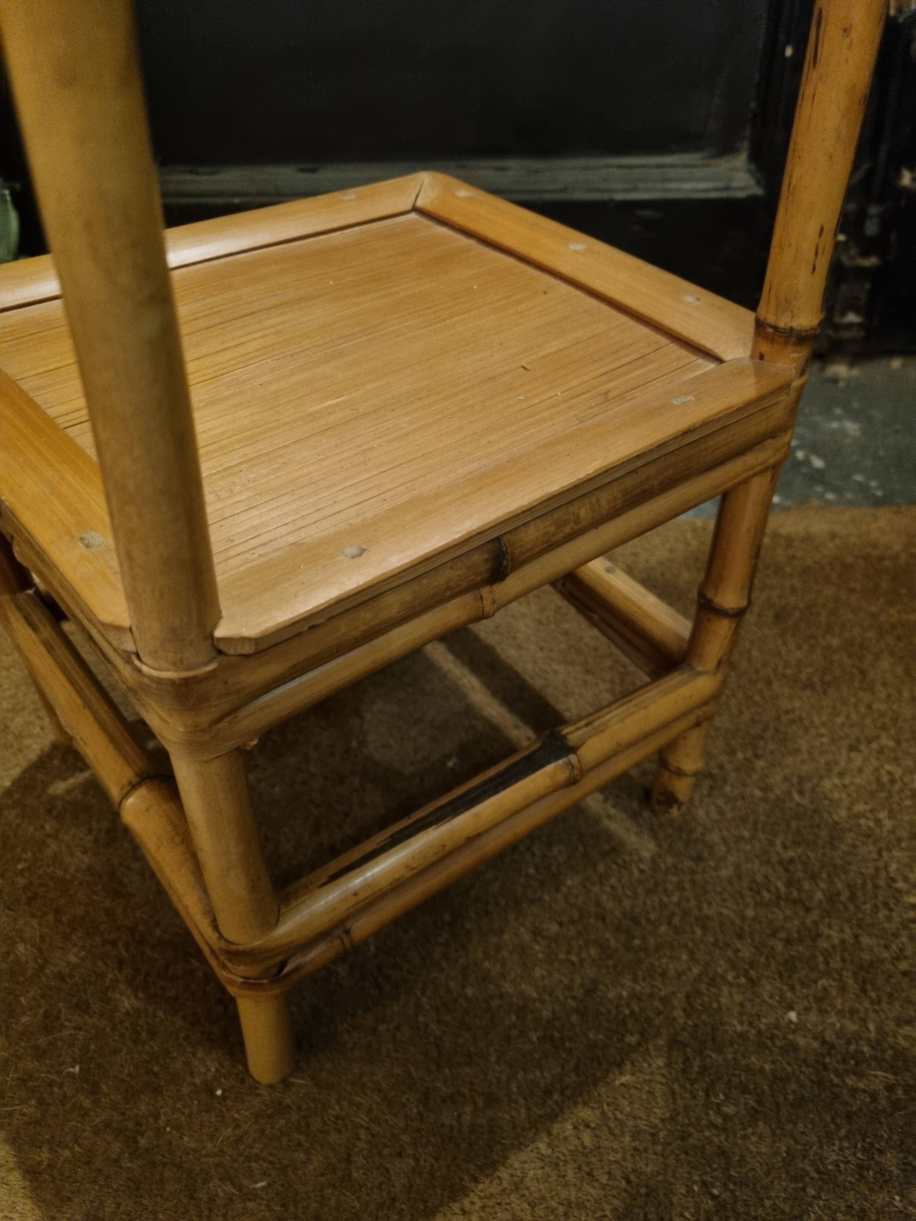 small bamboo chair