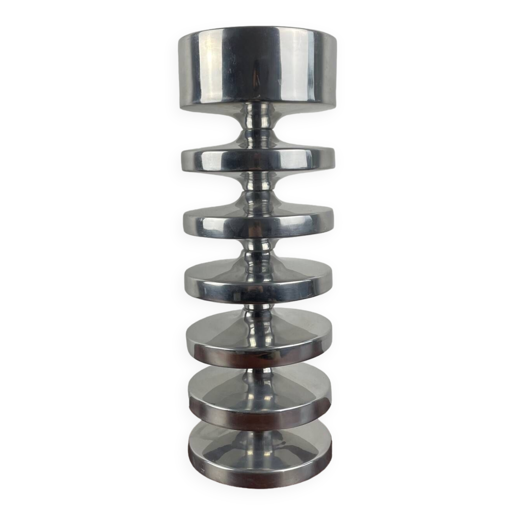 Bougeoir haut en aluminium