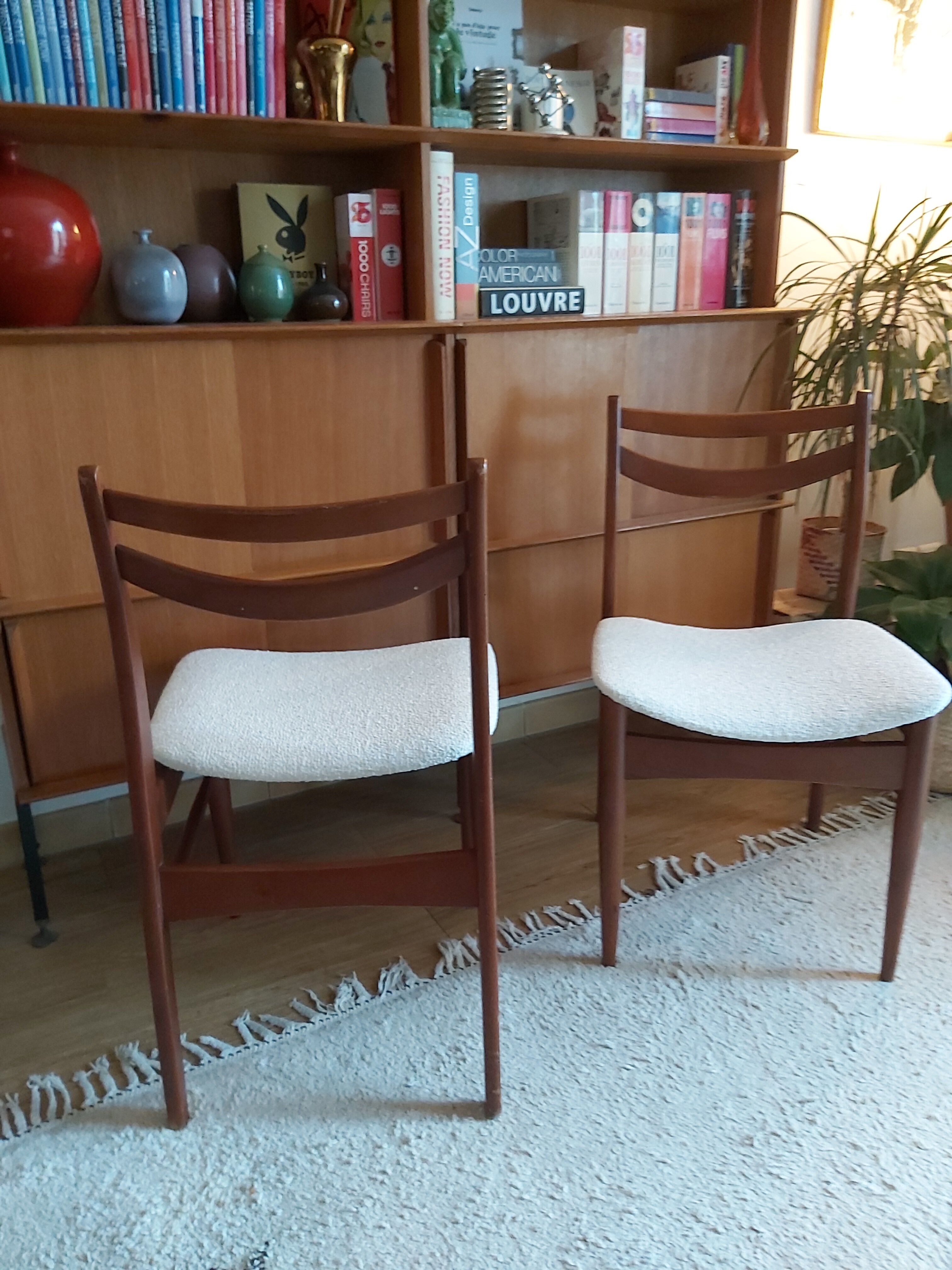 Pair of vintage scandinavian chairs