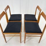Set of four danish dining chairs, carefully refurbished.
