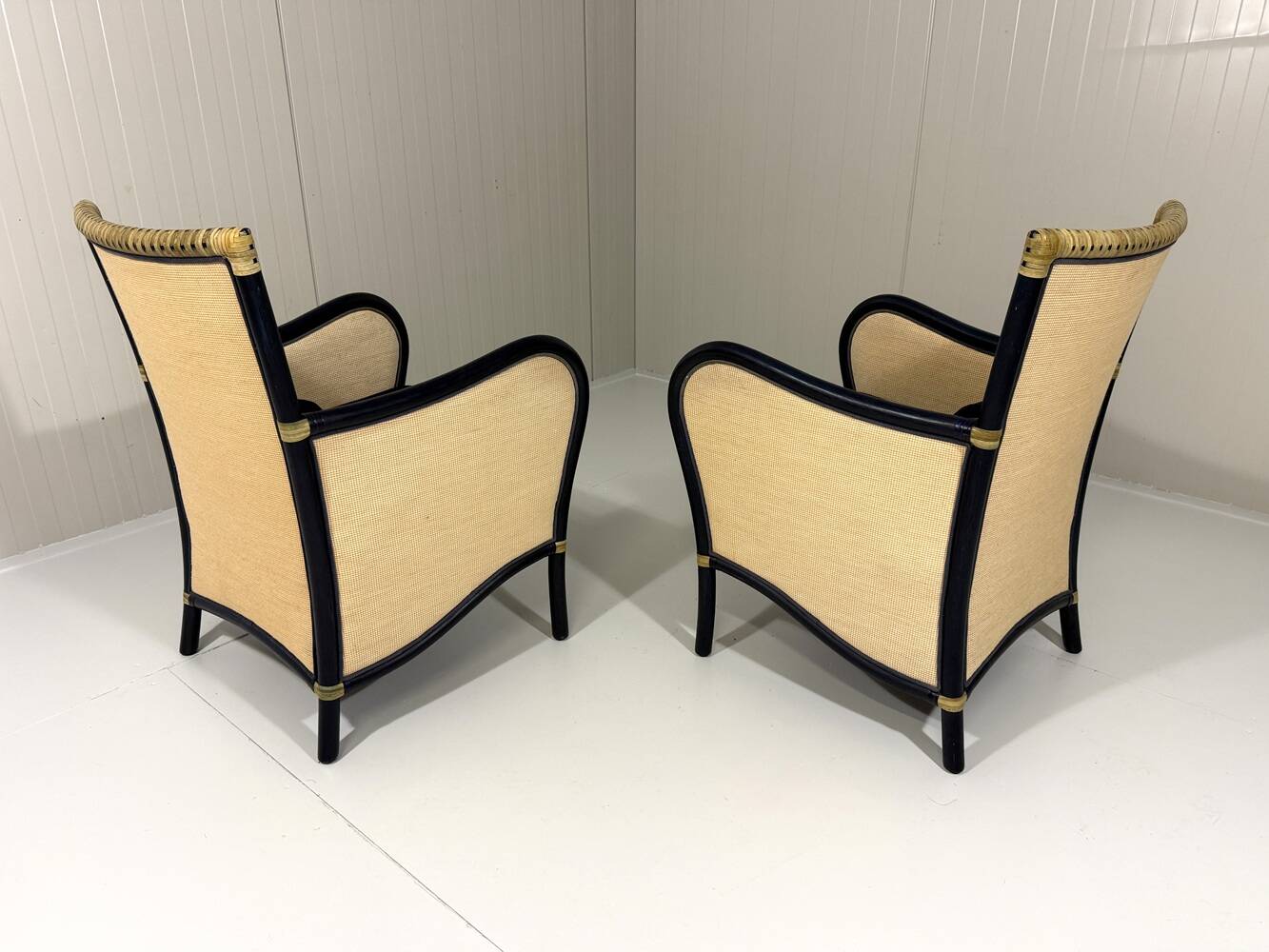 Gasparucci Italo rattan arm chairs Italy