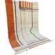 Modern orange Berber rug
