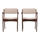 Set of two walnut chairs, Danish design, 1960s, designer: Erik Buch